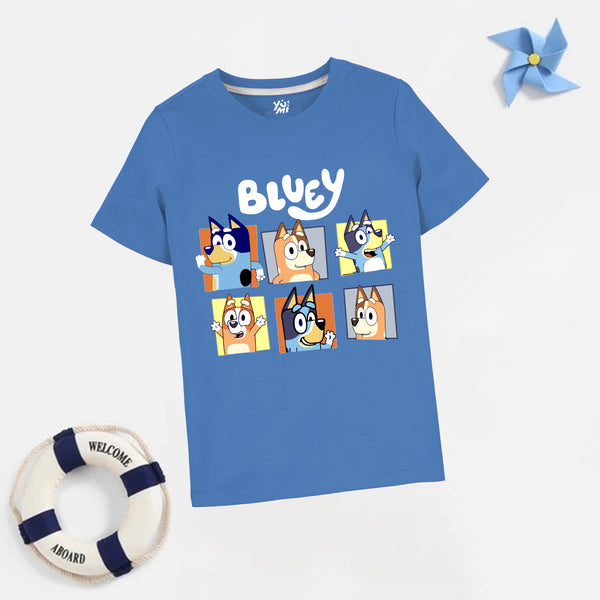 Dive into Adventure with Our Bluey Blue Kids T-Shirt