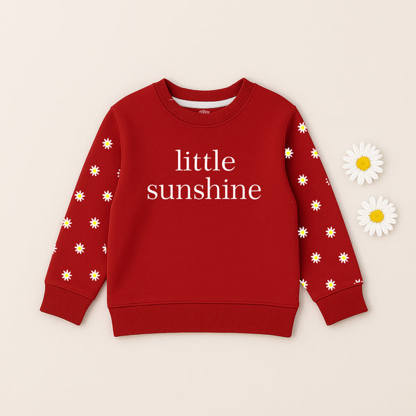 Girls Red “Little Sunshine” Sweatshirt