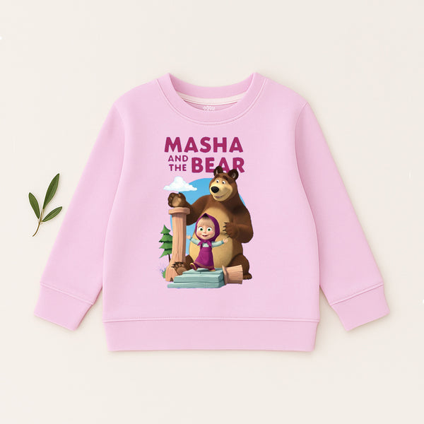 Pink Masha and The Bear Girls Sweatshirt