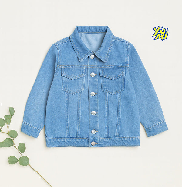 Kids sky blue denim jacket for boys and girls

