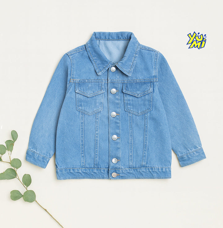 Kids sky blue denim jacket for boys and girls

