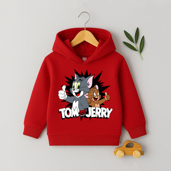 Tom & Jerry Red Kids Hoodie