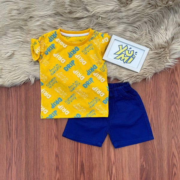 kids tshirt shorts pair 