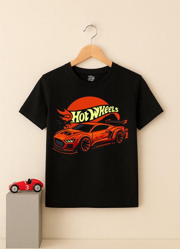 Boys car print tshirt hot wheels 