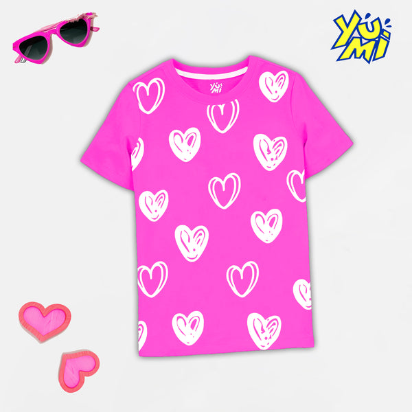 Girls pink tshirt 