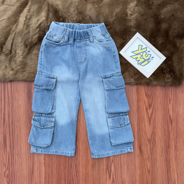 Kids cargo denim 
