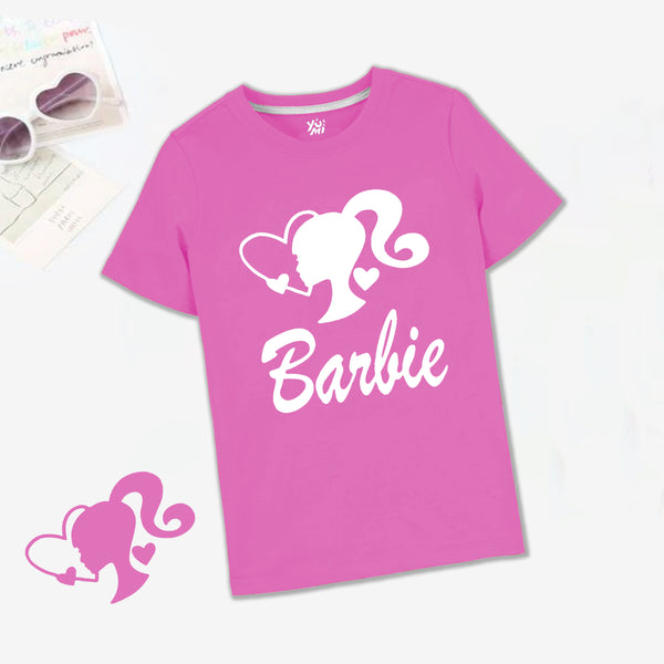 Girls' Pink Barbie Logo T-Shirt