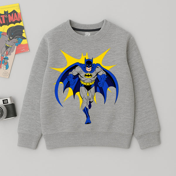 kids Grey Batman Sweatshirt – Warm & Stylish