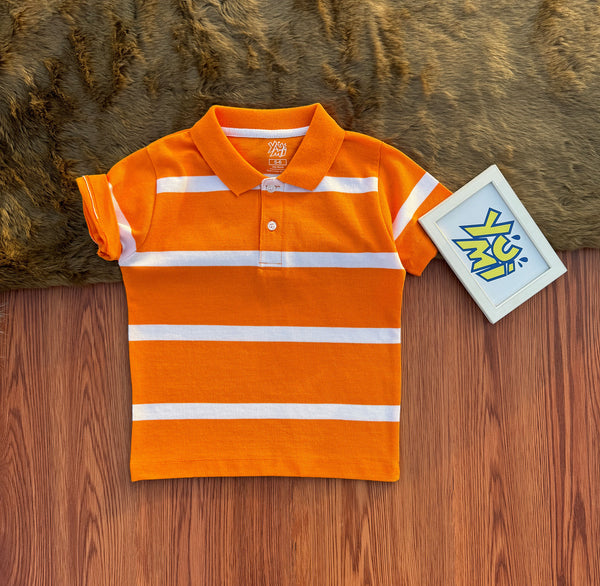 kids orange polo shirt 