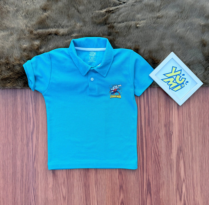 Kids’ light Blue Polo Shirt - YUMI.PK