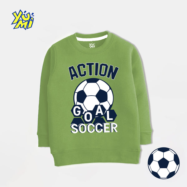 Kids soccer theme sweatshirt 