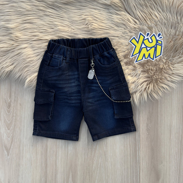 kids denim cargo shorts for boys and girls