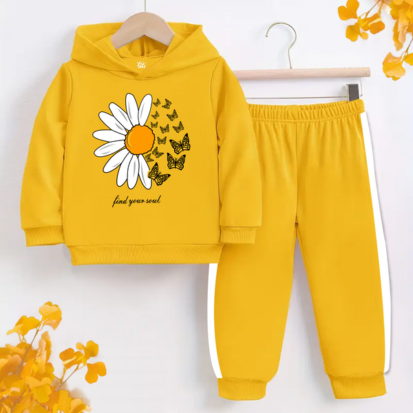 girls yellow tracksuit 