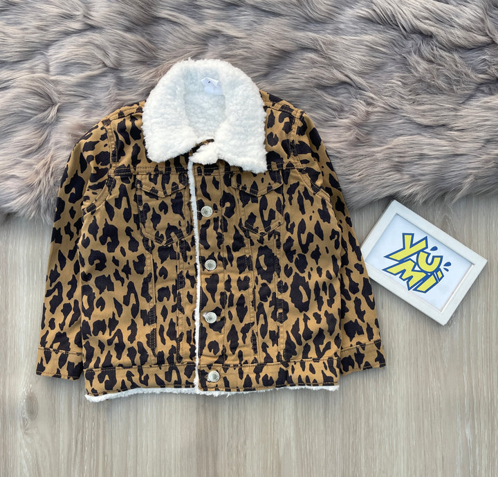 Girls cheetah print jacket 