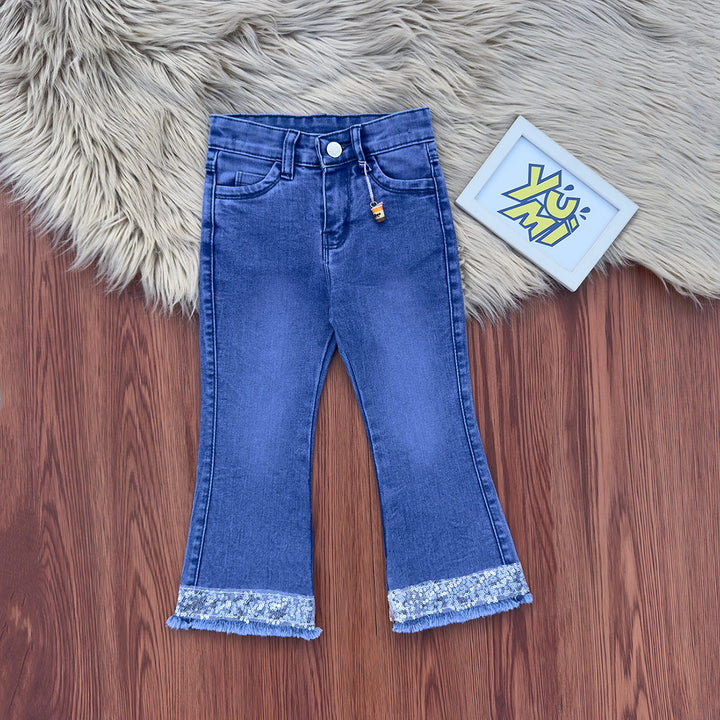 girls bell bottom jeans