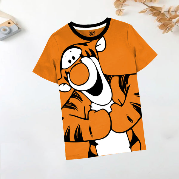 Kids Goody Orange T-Shirt with full print front