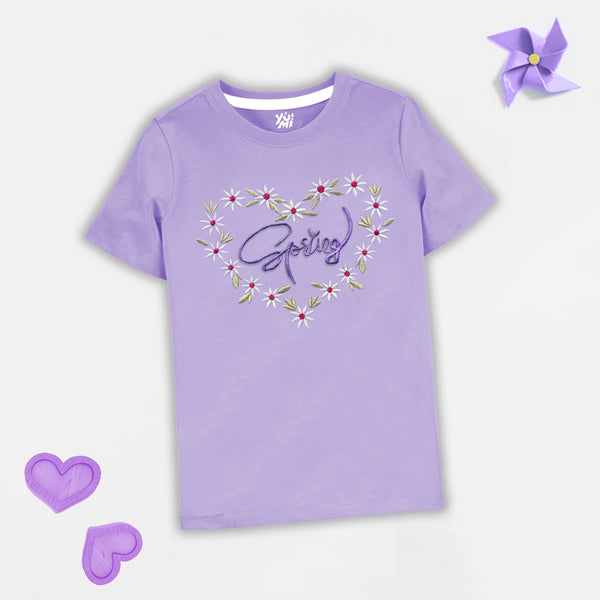 Girls light purple T-shirt