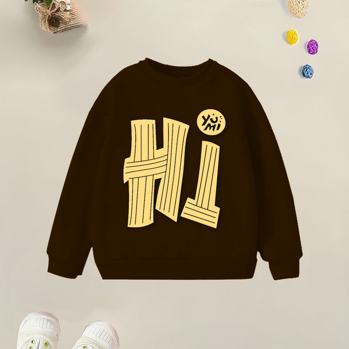 Say “Hi” to Everyone with This Kids’ Cozy Sweatshirt - YUMI.PK