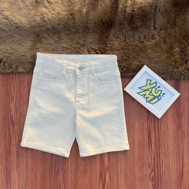 Summer Fun: Kids' Striped Cotton Shorts - YUMI.PK