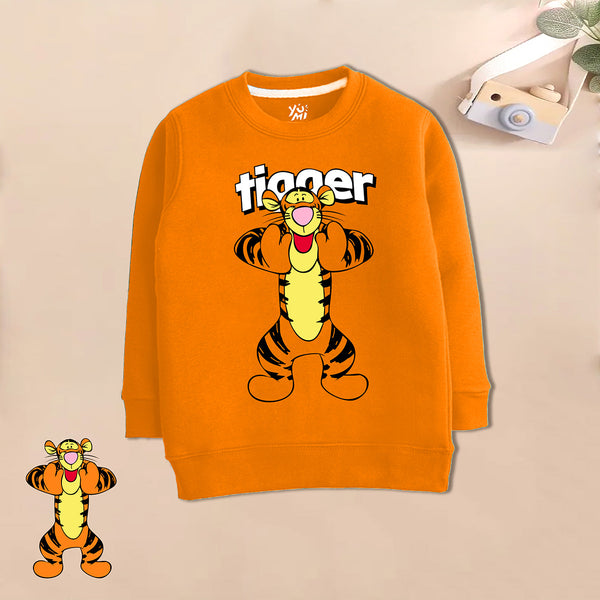 Kids-orange-tiger-printed-sweatshirt