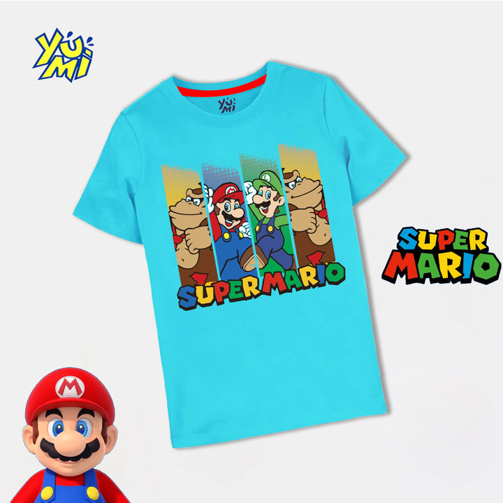 Fun Mario Ferozi T-Shirt for Kids - YUMI.PK