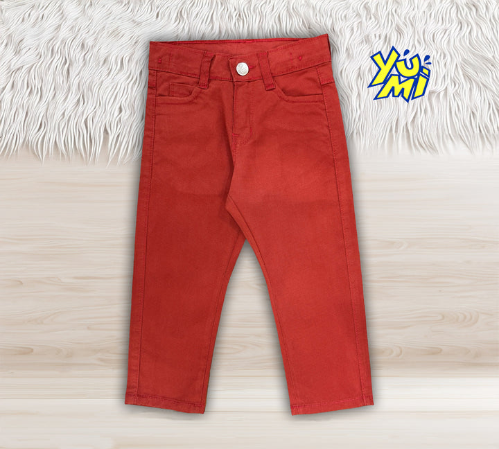 Stylish Maroon Cotton Printed Pants for Kids - YUMI.PK