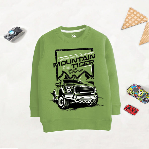 Boys' Jeep Adventure Sweatshirt | Mountain Ranger Print