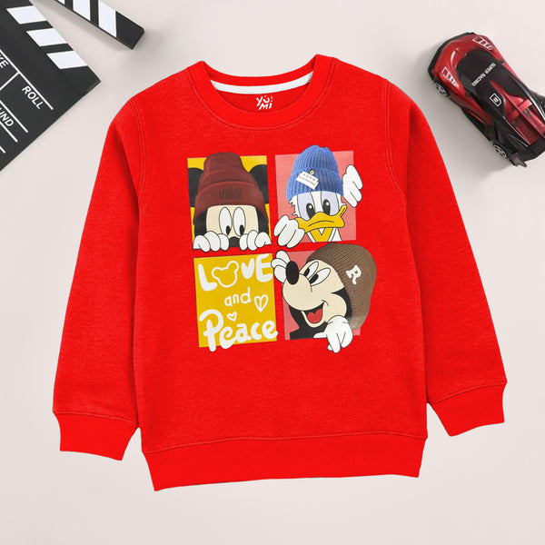 Red Cartoon Sweatshirt