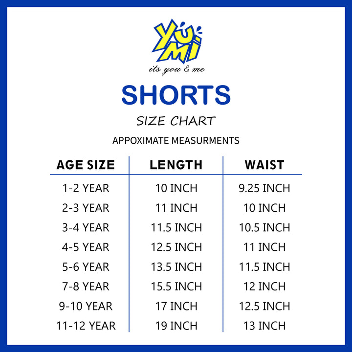 Comfortable Kids' White Cotton Shorts with Adjustable Waist - YUMI.PK