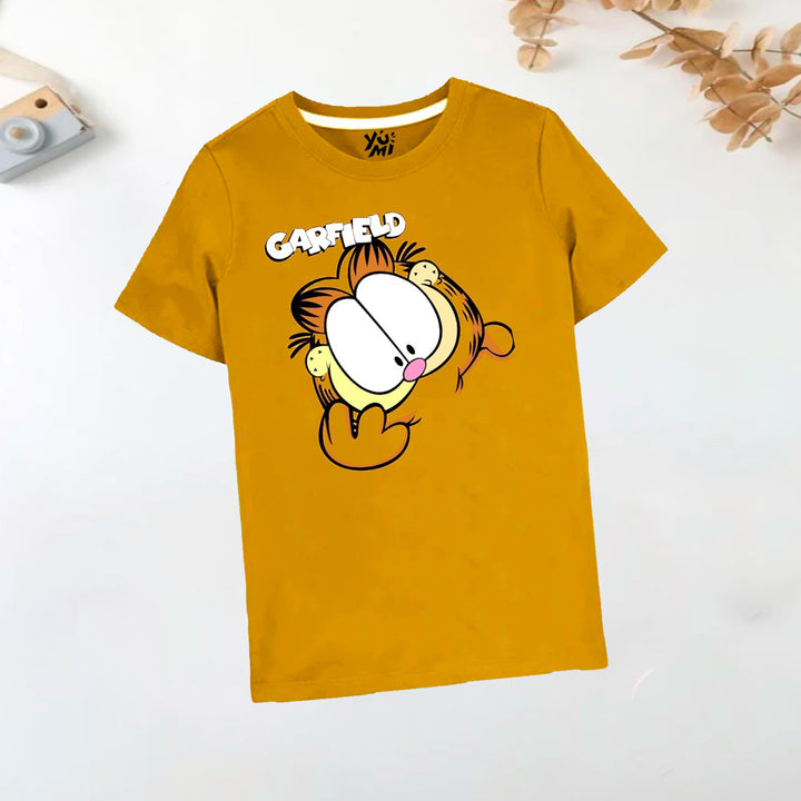 Adorable Garfield Print T-Shirt - YUMI.PK