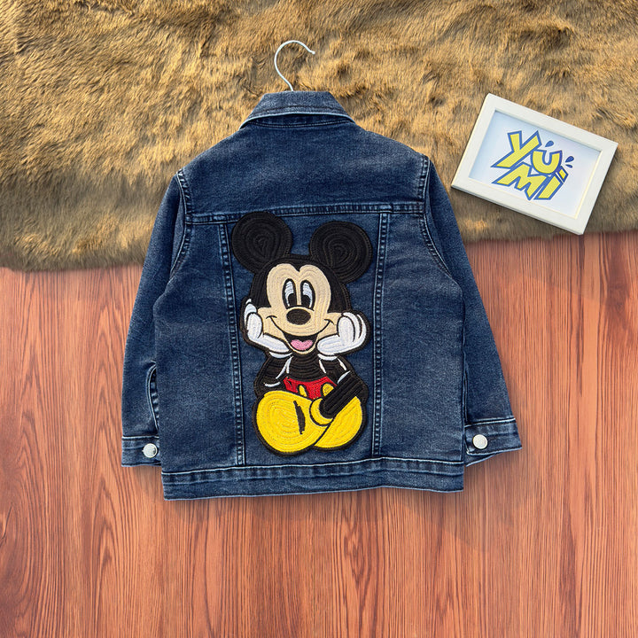 mickey mouse denim jacket