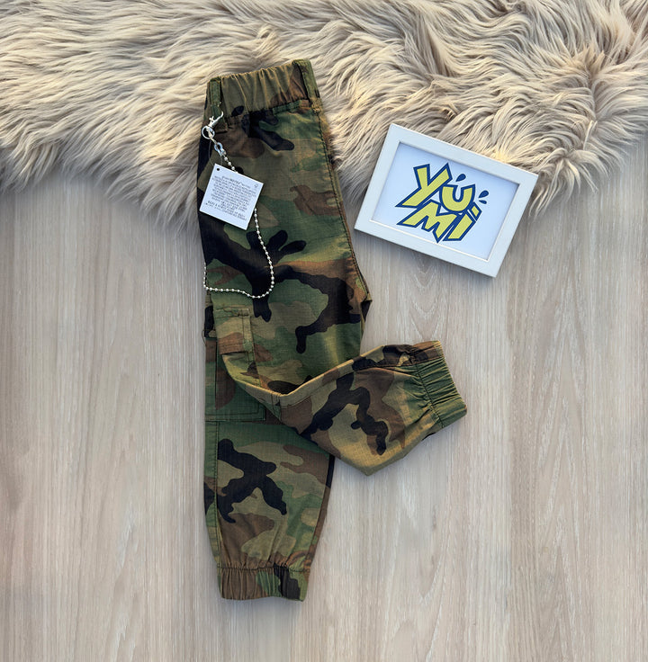 Boys' Camouflage Cargo Pants - YUMI.PK