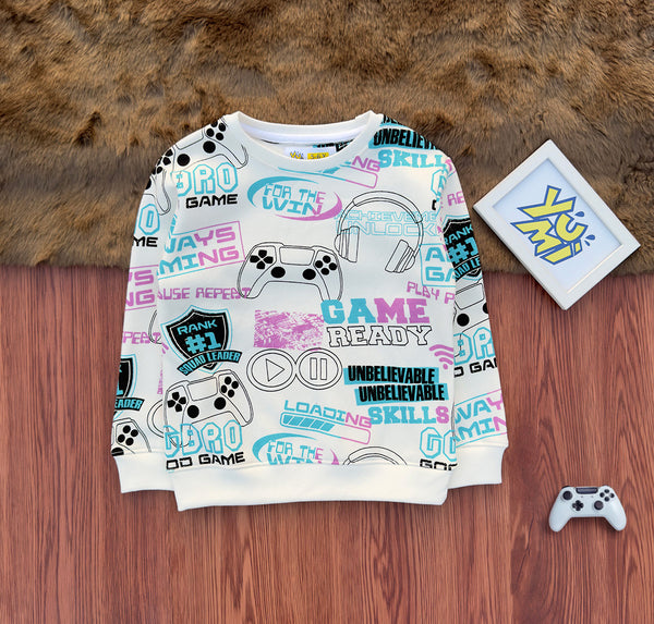 kids-game-Printed-sweatshirt