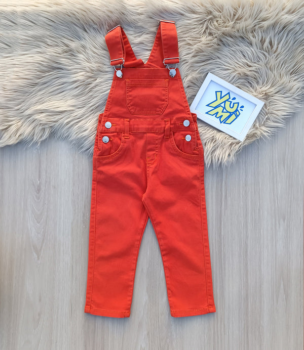 Orange Dungarees for Kids - YUMI.PK