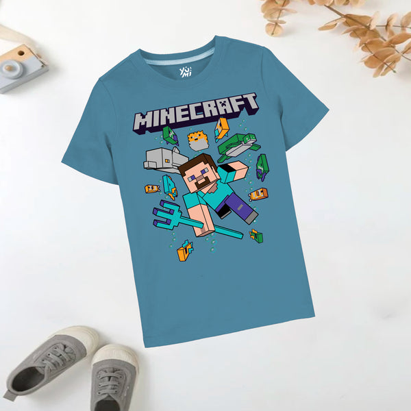 Mine craft print T-shirt for kids