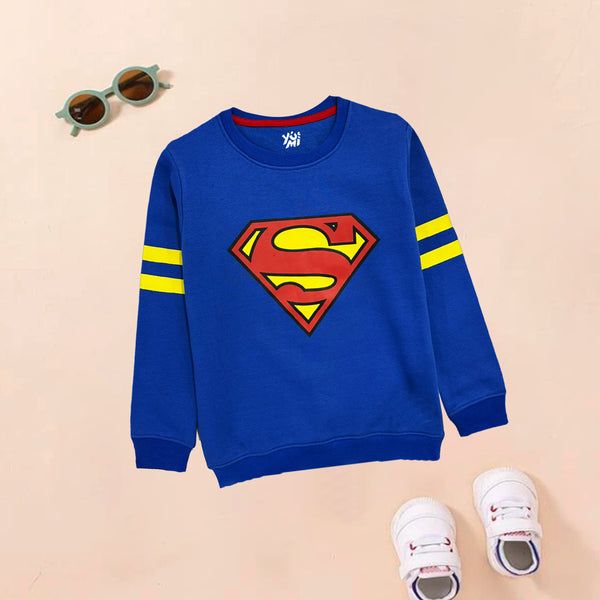 Embrace the Cold with Our Boys' Winter Fleece Superman Sweatshirt